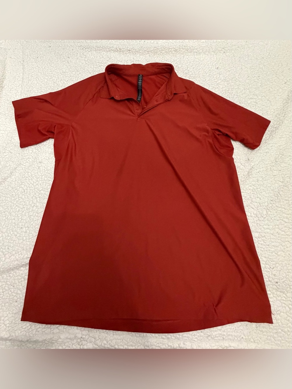 XL Red Lululemon Short-Sleeve Polo